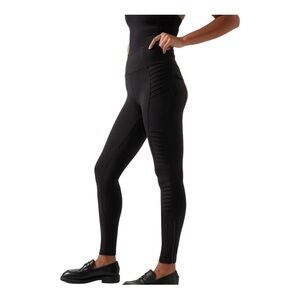 Athleta Delancey Moto Tight in Black Small